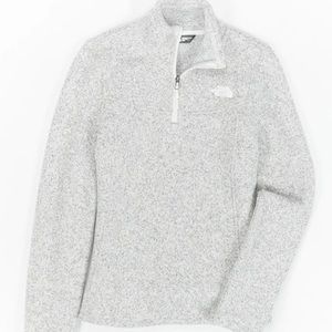 THE NORTH FACE Light Gray Quarter ZIP Fleece